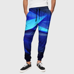 Black blue  background  abstract – Мужские брюки 3D с принтом купить