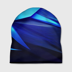 Black blue  background  abstract – Шапка 3D с принтом купить