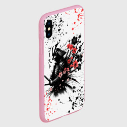 Чехол для iPhone XS Max матовый Ghost of Tsushima - sakura samurai ghost - фото 2