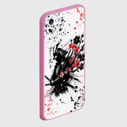Чехол для iPhone 5/5S матовый Ghost of Tsushima - sakura samurai ghost - фото 2