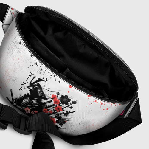 Поясная сумка 3D с принтом Ghost of Tsushima - sakura samurai ghost, фото #6