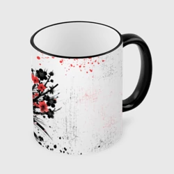 Кружка с полной запечаткой Ghost of Tsushima - sakura samurai ghost