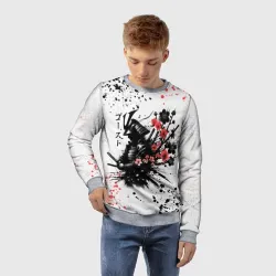 Детский свитшот 3D Ghost of Tsushima - sakura samurai ghost - фото 2