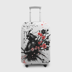 Чехол для чемодана 3D Ghost of Tsushima - sakura samurai ghost