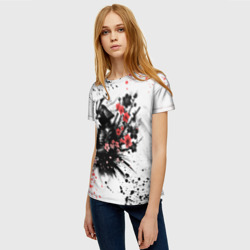 Женская футболка 3D Ghost of Tsushima - sakura samurai ghost - фото 2