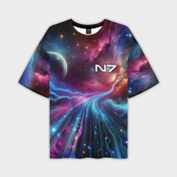 Мужская футболка oversize 3D Mass Effect - N7