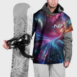 Накидка на куртку 3D Mass Effect - N7