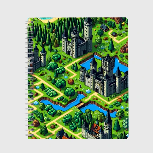 Тетрадь Heroes of Might and Magic - pixel map