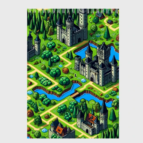 Скетчбук Heroes of Might and Magic - pixel map