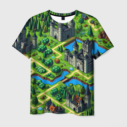 Мужская футболка 3D Heroes of Might and Magic - pixel map