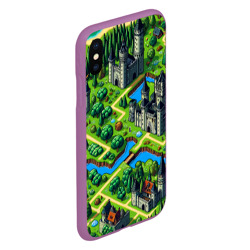 Чехол для iPhone XS Max матовый Heroes of Might and Magic - pixel map - фото 2