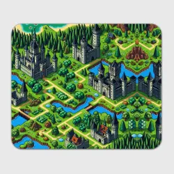 Прямоугольный коврик для мышки Heroes of Might and Magic - pixel map