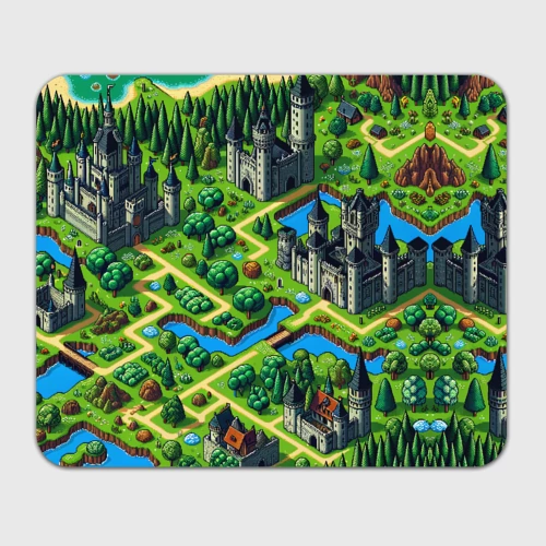 Прямоугольный коврик для мышки Heroes of Might and Magic - pixel map
