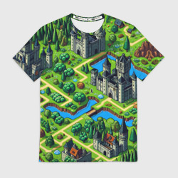 Мужская футболка 3D Heroes of Might and Magic - pixel map