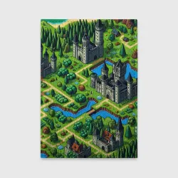 Обложка для автодокументов Heroes of Might and Magic - pixel map
