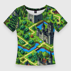 Женская футболка 3D Slim Heroes of Might and Magic - pixel map