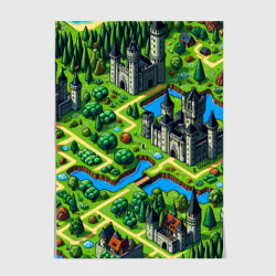 Постер Heroes of Might and Magic - pixel map