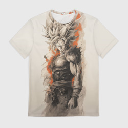 Мужская футболка 3D Super Saiyan Goku