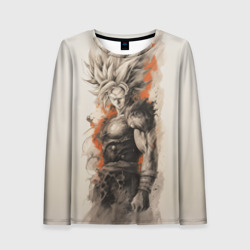 Женский лонгслив 3D Super Saiyan Goku