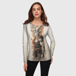 Женский лонгслив 3D Super Saiyan Goku - фото 2