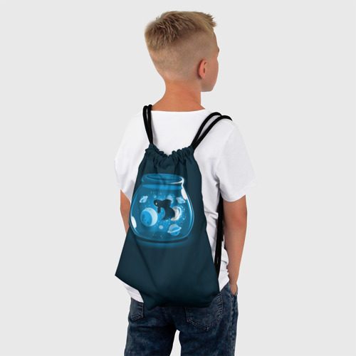 Рюкзак-мешок 3D Космический аквариум - фото 4