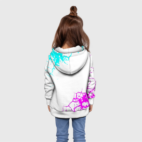 Детская толстовка 3D Blink 182 неоновые краски, цвет белый - фото 5