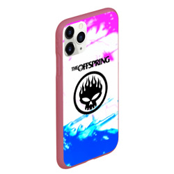 Чехол для iPhone 11 Pro Max матовый The Offspring неоновая абстракция - фото 2