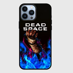 Чехол для iPhone 13 Pro Max Dead space неоновый огонь и рука