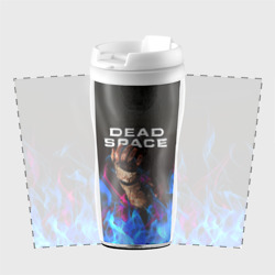 Термокружка-непроливайка Dead space неоновый огонь и рука - фото 2