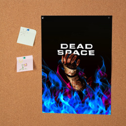 Постер Dead space неоновый огонь и рука - фото 2