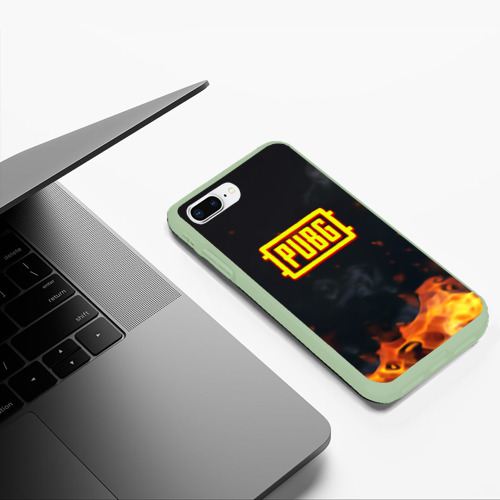 Чехол для iPhone 7Plus/8 Plus матовый с принтом Pubg fire abstraction, фото #5
