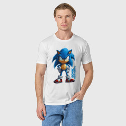 Мужская футболка хлопок Sonic - poster style - фото 2