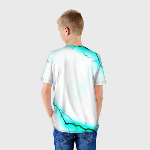 Детская футболка 3D Dayz текстура молнии, цвет 3D печать - фото 4