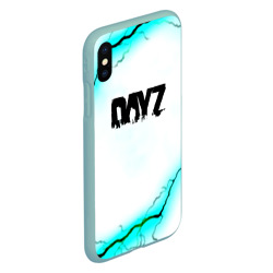 Чехол для iPhone XS Max матовый Dayz текстура молнии - фото 2