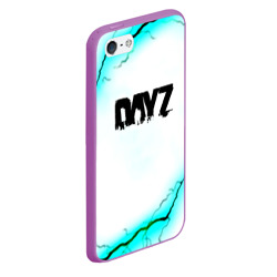 Чехол для iPhone 5/5S матовый Dayz текстура молнии - фото 2