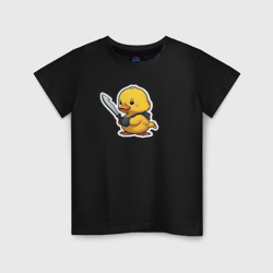 Боевой утенок – Детская футболка хлопок с принтом купить со скидкой в -20%
