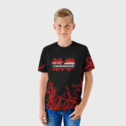 Детская футболка 3D Tekken файтинг текстура сакура - фото 2