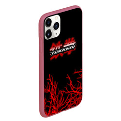 Чехол для iPhone 11 Pro Max матовый Tekken файтинг текстура сакура - фото 2