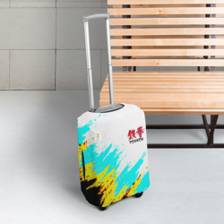 Чехол для чемодана 3D Теккен краски файтинг - фото 2