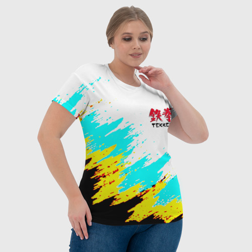 Женская футболка 3D Теккен краски файтинг, цвет 3D печать - фото 6