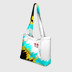 Пляжная сумка 3D Теккен краски файтинг - фото 2