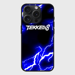 Чехол силиконовый для Apple iPhone 15 Pro матовый Tekken молнии 