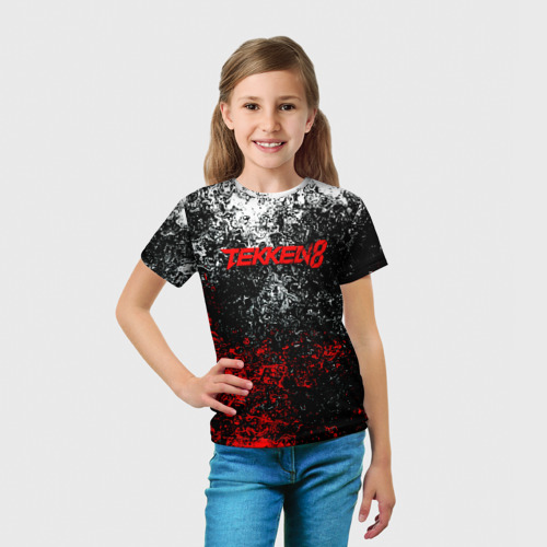 Детская футболка 3D Tekken 8 брызги красок, цвет 3D печать - фото 5
