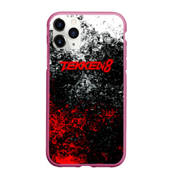 Чехол для iPhone 11 Pro Max матовый Tekken 8 брызги красок