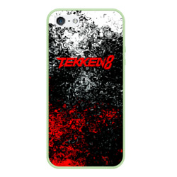 Чехол для iPhone 5/5S матовый Tekken 8 брызги красок