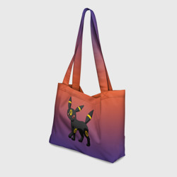 Пляжная сумка 3D  Умбреон  покемон-кот - фото 2