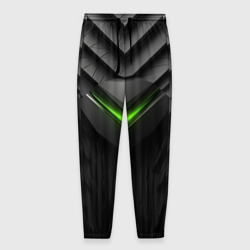 Мужские брюки 3D Яркий акцент зеленого