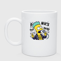 Кружка керамическая Bart Simpson - punk's not dead