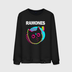 Мужской свитшот хлопок Ramones rock star cat