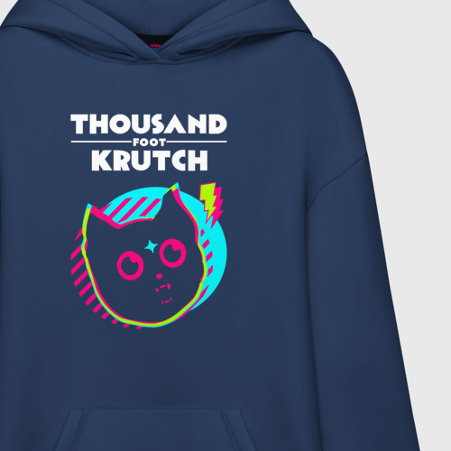 Худи SuperOversize хлопок Thousand Foot Krutch rock star cat - фото 3